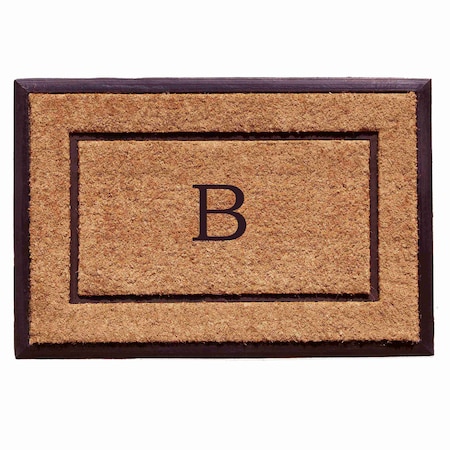 Calloway Mills Monogram Door Mat, Black, Natural, 24 in W x 36 in L 101632436B